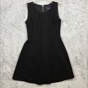 Just...Taylor Chic Black Textured Mini Dress